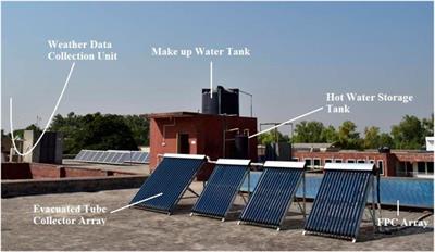 Experimental investigation of a hybrid configuration of solar thermal collectors and desiccant indirect evaporative cooling system